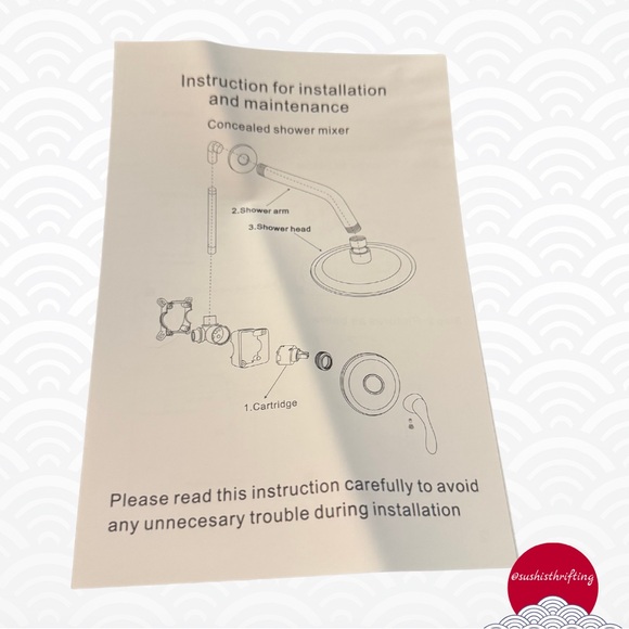 6” Shower Head & Faucet Set - Picture 4 of 7